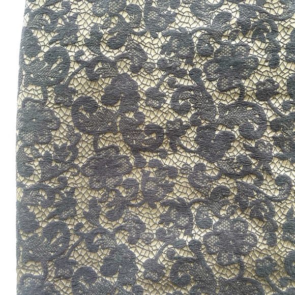 ❤️❤️ Cocktail / office dress in a grey pattern, square neck, short sleeve,… - Picture 8 of 9